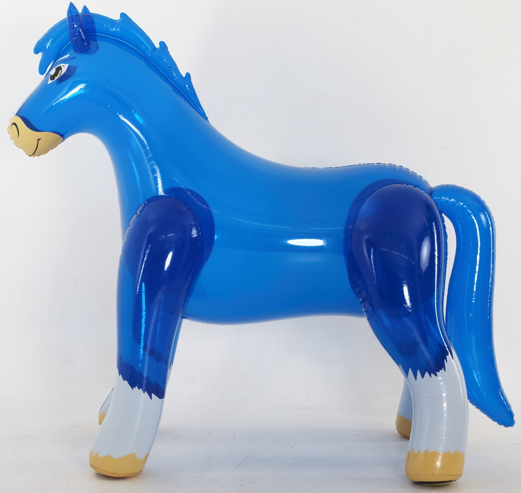 Horse blue transparent_2